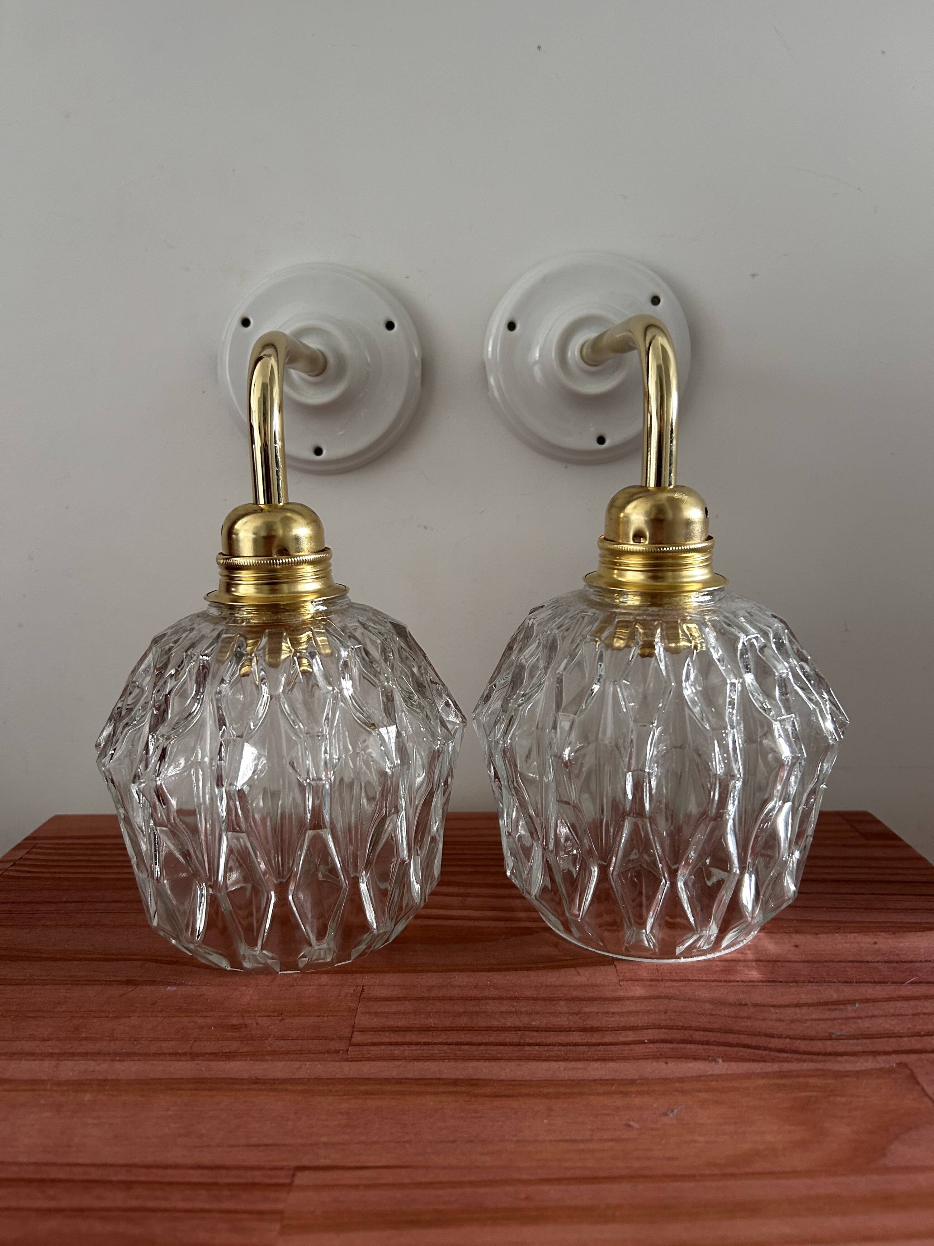 Pair of vintage wall lights