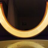 Vintage oval mirror with Allibert 1970 light