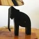 Vintage wooden lamp 50s