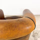 Vintage sheep leather tub club chair apeldoorn