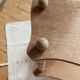 Vintage wooden wall shelf in Napoléon III style – 2 levels