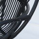 Black rattan sofa