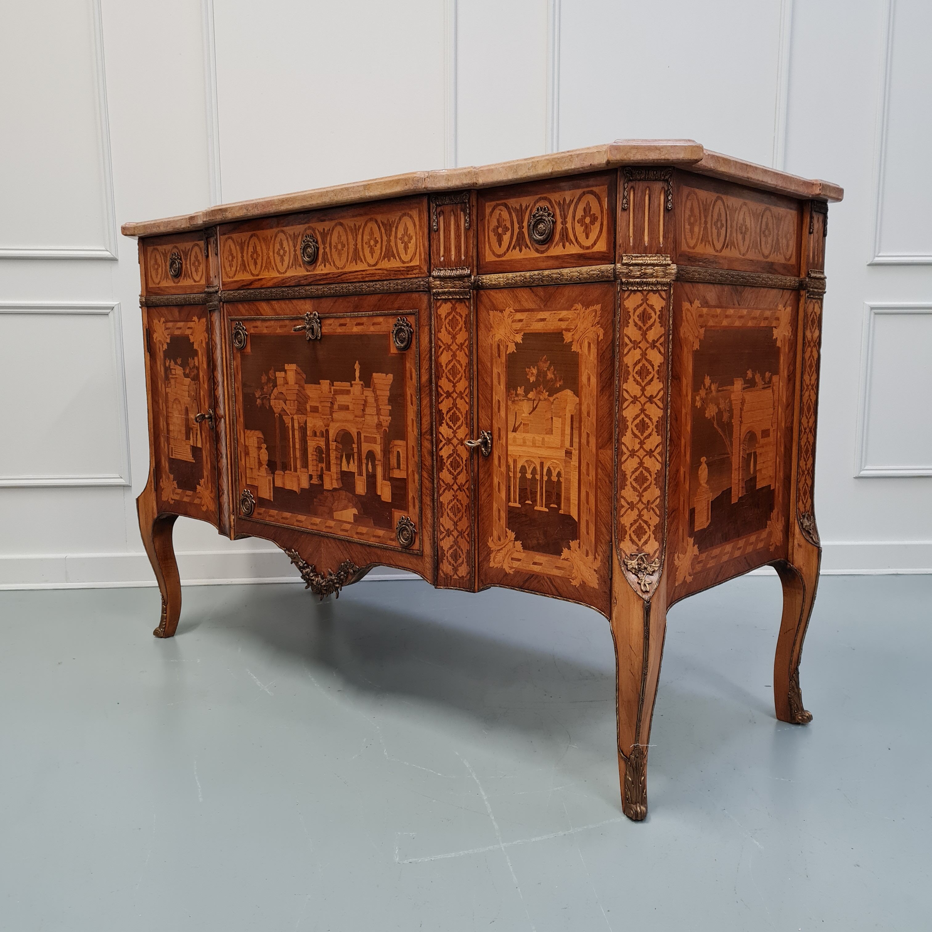 Transitional style antique french commode made in c1920