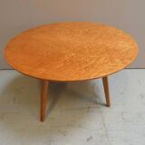 Mid Century maple round coffee table 1960's