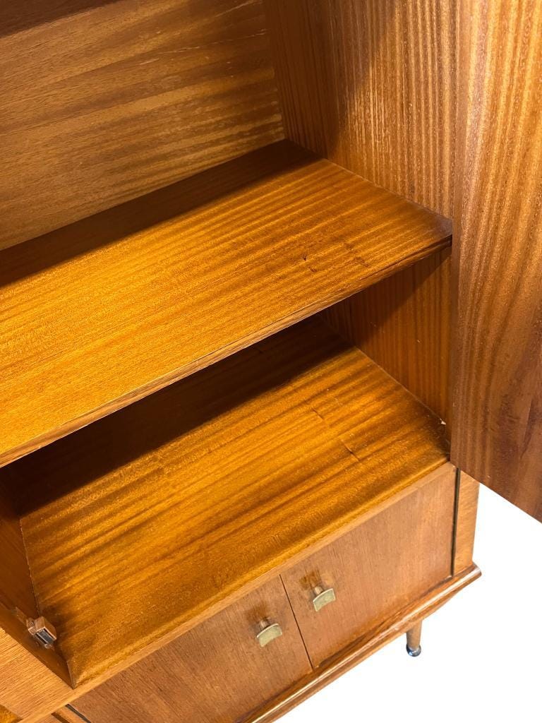 Vintage wooden bar buffet / wall unit / cupboard