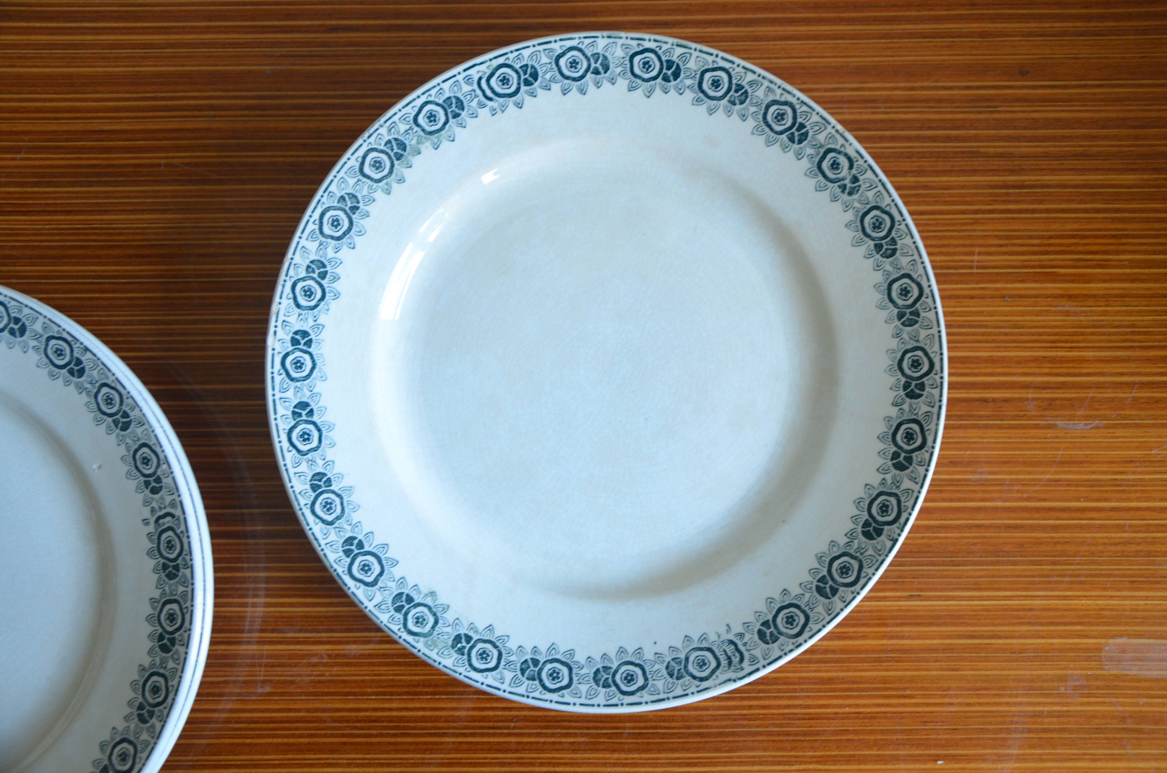 Lot de 6 assiettes Saint Amand collection Ibéria