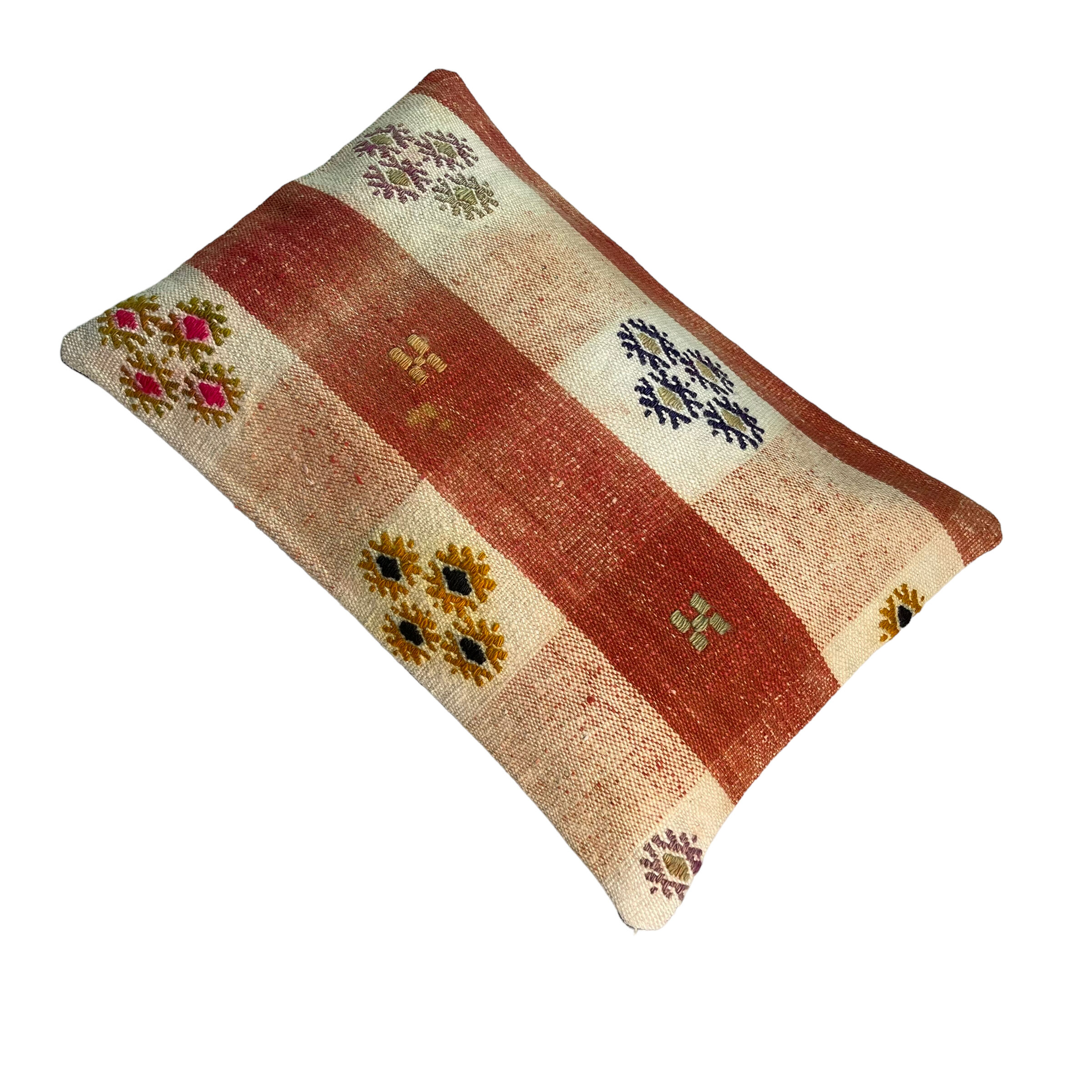 Housse de coussin kilim turc vintage 30x50cm