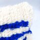 Moroccan Berber cushion cover Azilal in ecru with Majorelle blue patterns 60x4