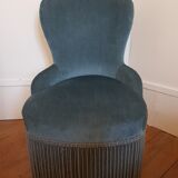 Velvet toad armchair