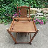 Antique high chair for baby and child