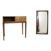 Table d'entrée en hêtre, années 1960