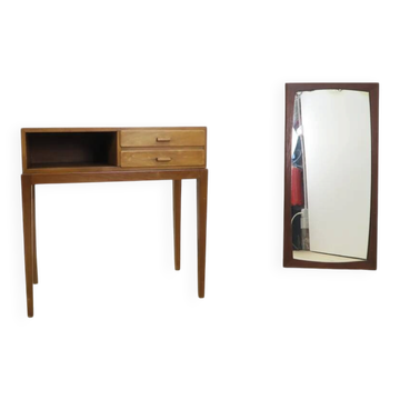 Beech entrance table, 1960s