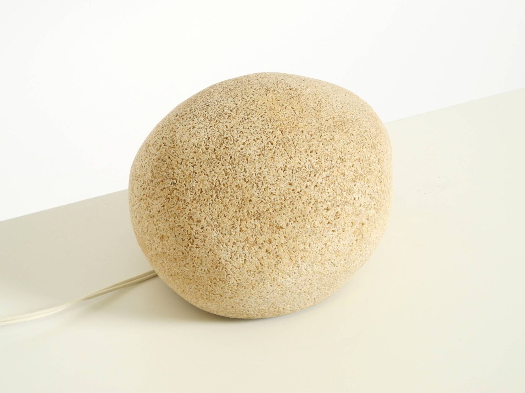 Original 1970s moon rock table lamp by André Cazenave for Tecta