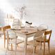 Wooden farmhouse table – cream foot