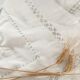 Net-style embroidered cotton tablecloth.