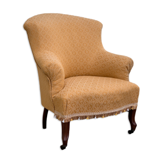 Toad armchair style Napoleon III fringe pompoms