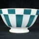Former little bol Digoin has facets with green stripes