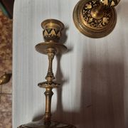 Pair of gilded bronze candlesticks Napoleon III