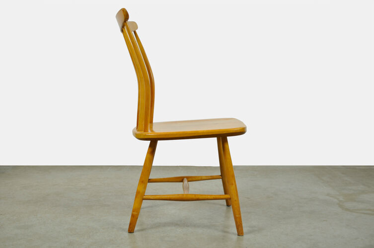 Set of 8 birch wood dining chair SZ03by Bengt Akerblom and Gunnar Eklof for Akerblom Stolen, 1950s