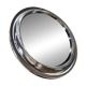 Miroir rond vintage en plastique chromé, 1970