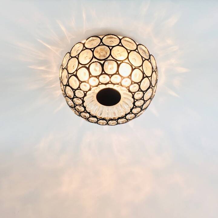 Large Mid-Century Glass Ceiling Light from Limburg, Germany, 1960s
