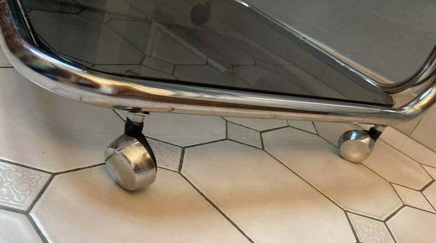 Table basse à double niveau des années 1970