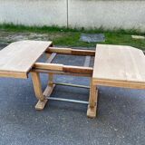 125cm hexagonal extendable art deco table