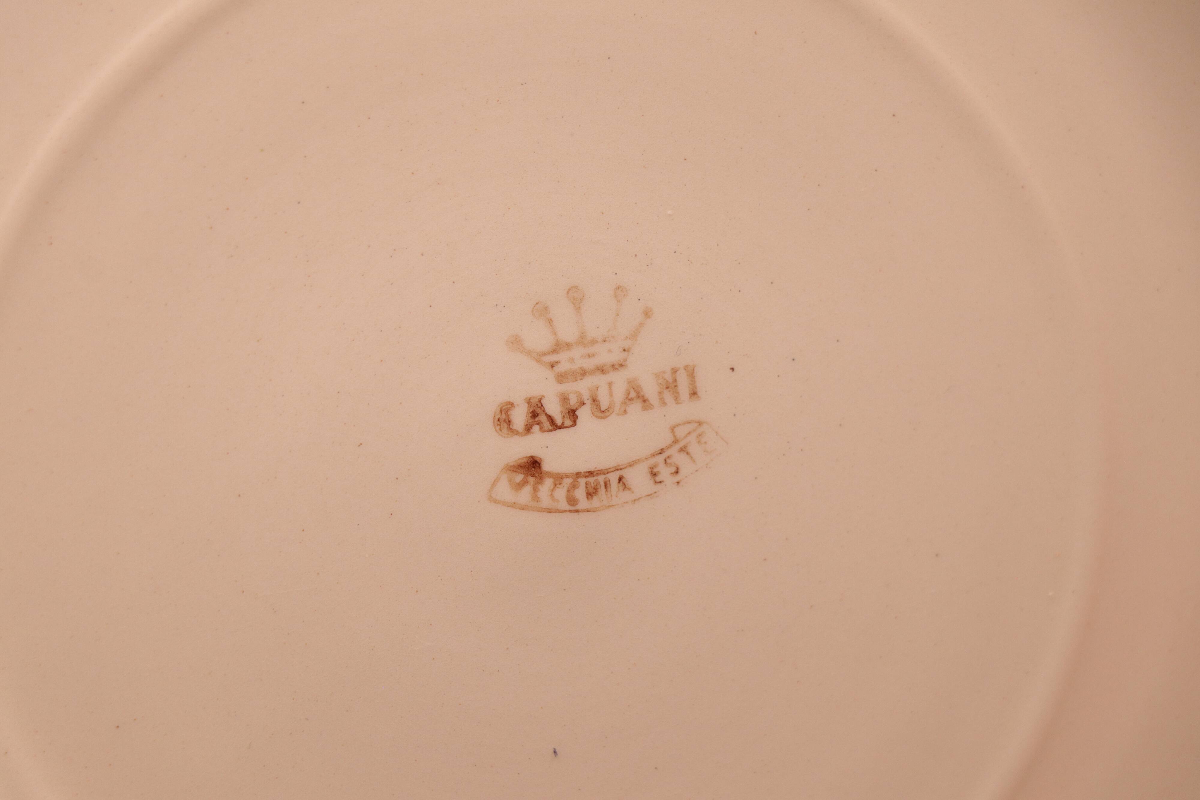 Capuani Vecchia Este ceramic decorative plate
