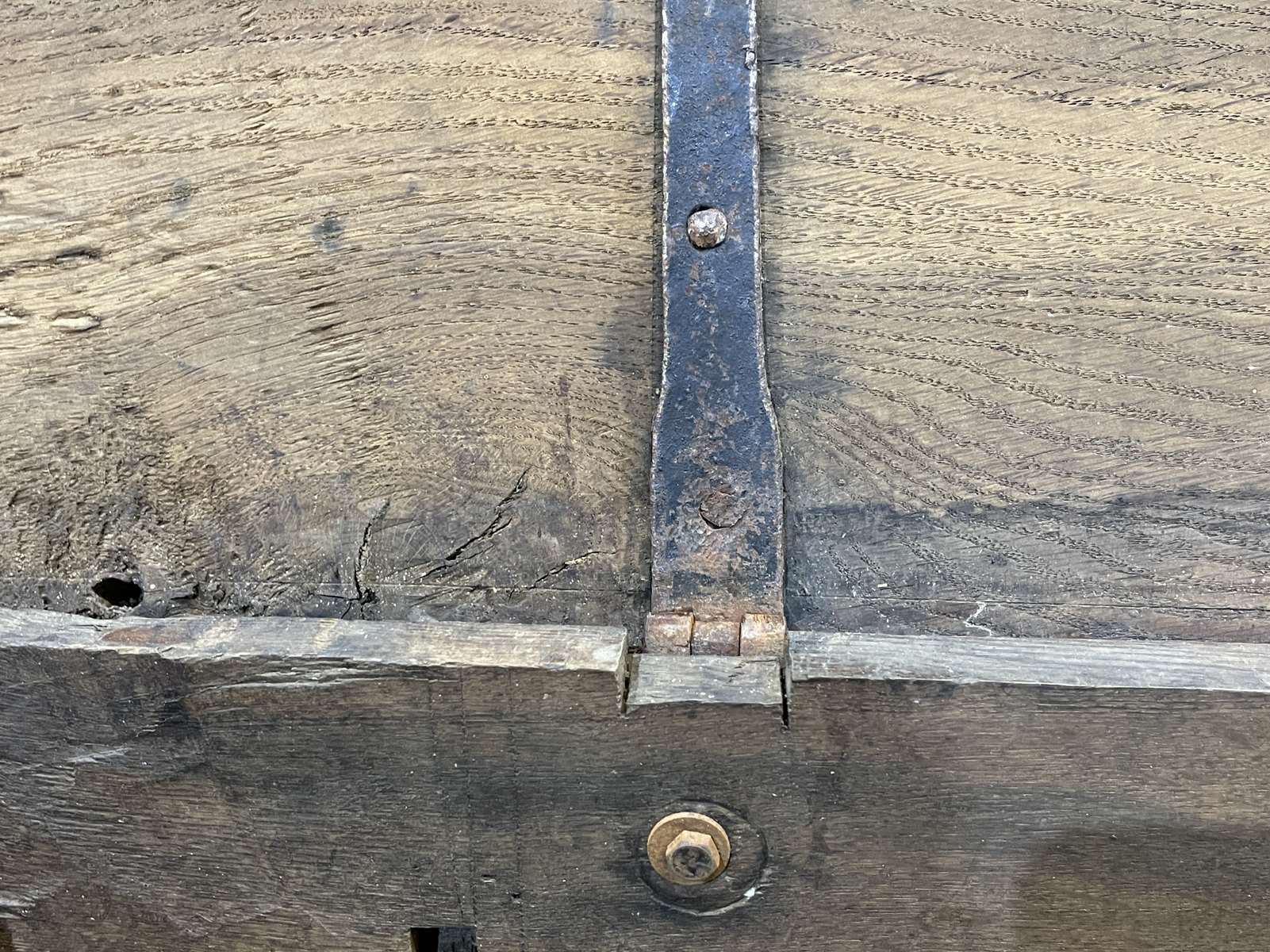 Chest of the seventeenth century in oak and fir