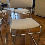 4 sled chairs design 70s, perfect condition