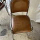 Set of 4 vintage tubular chrome chairs