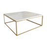 Square coffee table 100x100 marble ibiza