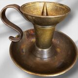 Pair of bronze candlesticks