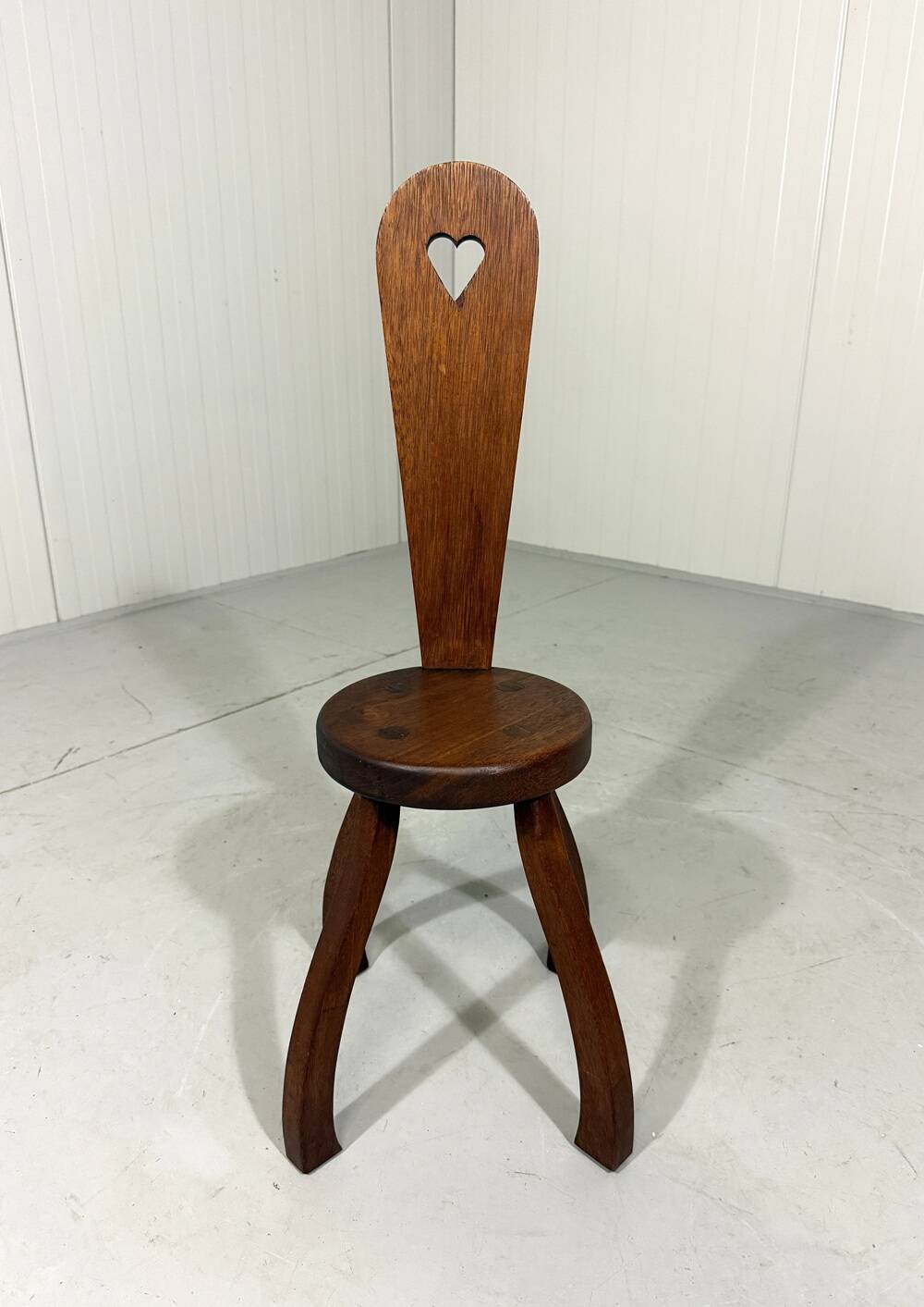 Brutalist rustic small chair stool side table plant table 1960’s