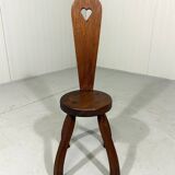 Brutalist rustic small chair stool side table plant table 1960’s