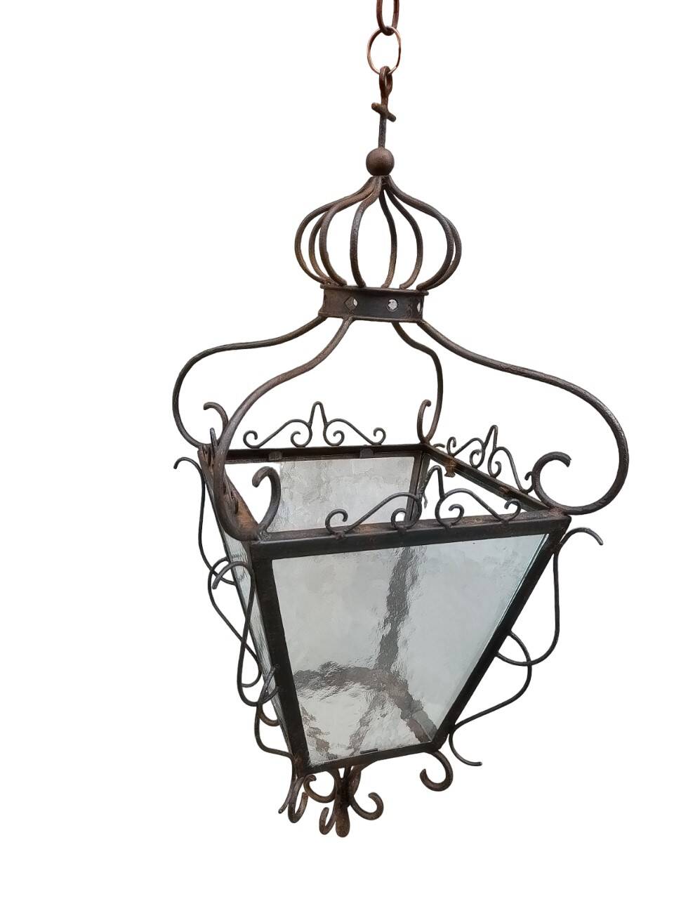 Wrought iron lantern