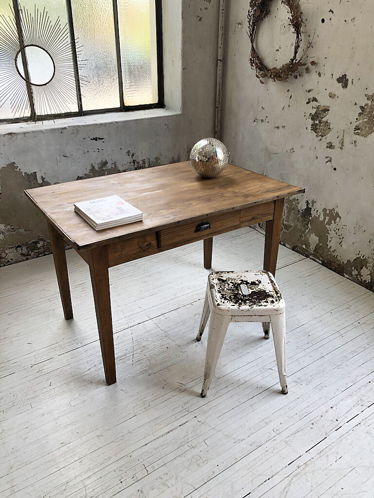 Pine and oak farm table