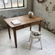 Table de ferme en pin et chêne