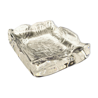 Empty frosted glass pocket Daum Nancy France