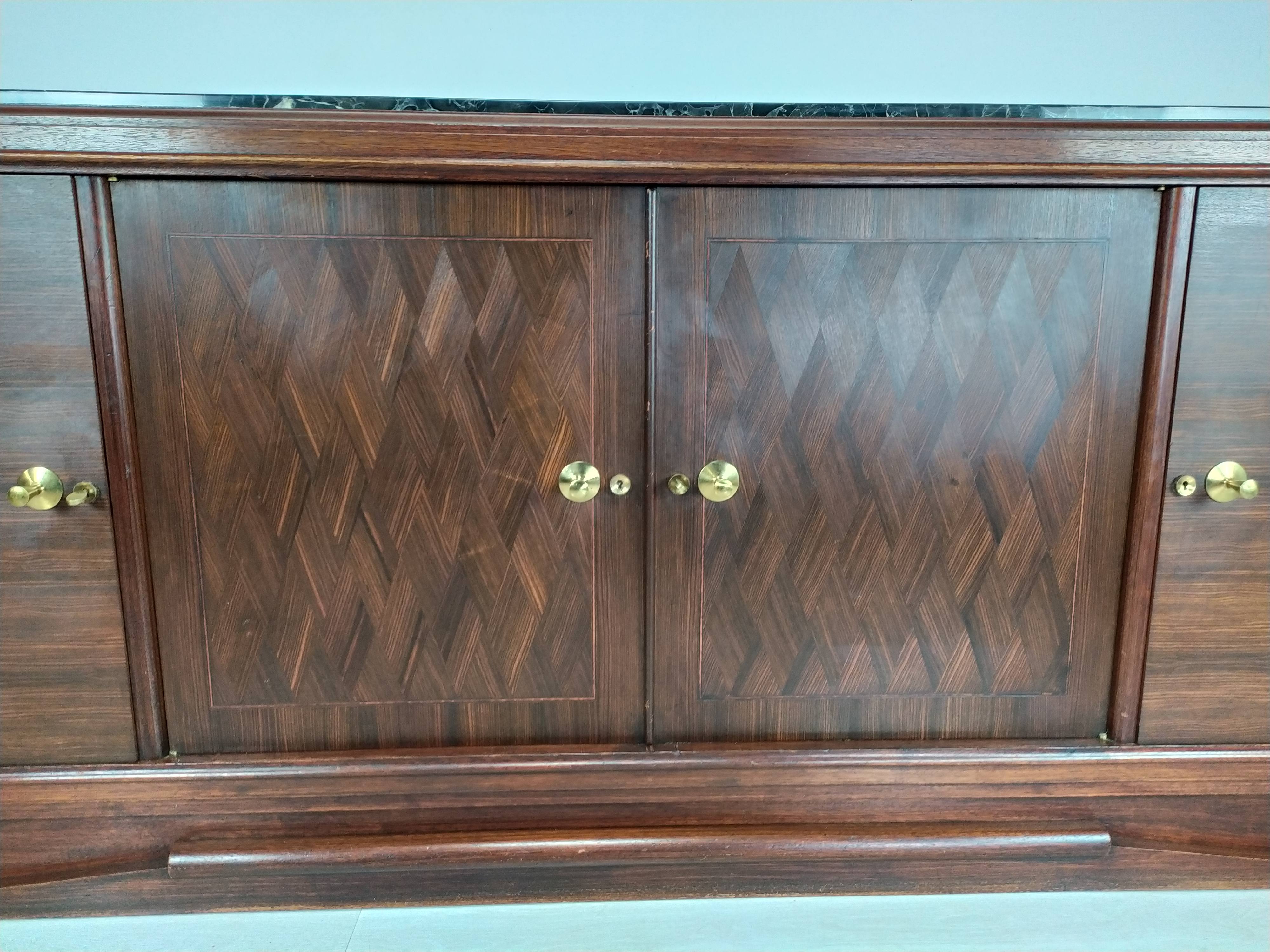 Enfilade art deco ebony of Macassar