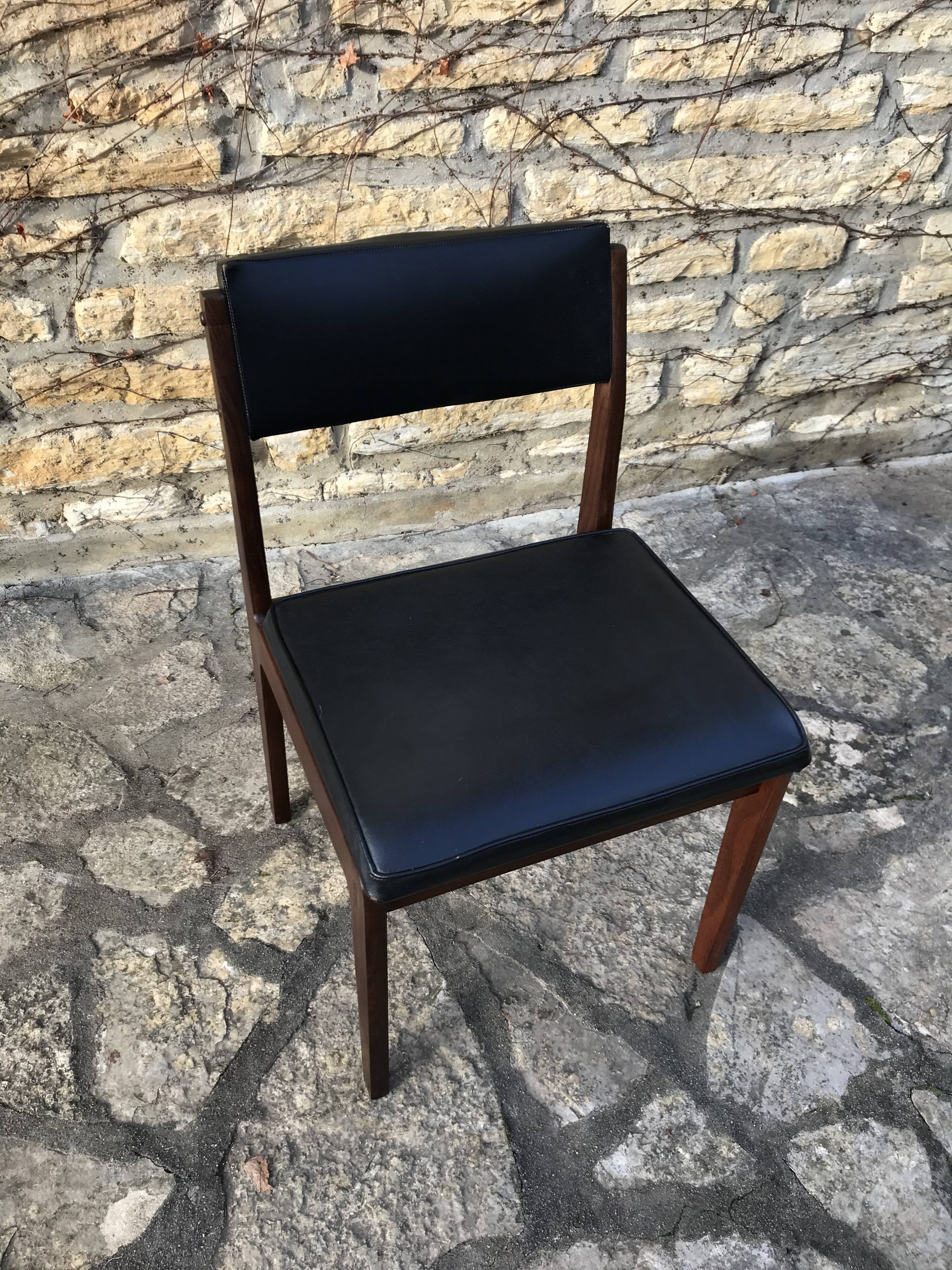 Wooden chair and skai