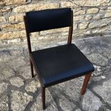 Wooden chair and skai