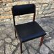 Wooden chair and skai