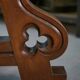 Rustic oak table with ceramic inlays by a student of Joseph Savina 1950s