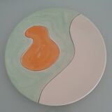 Graphic serving dish - K&G Lunéville earthenware factory