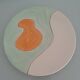 Graphic serving dish - K&G Lunéville earthenware factory