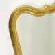 Curved wall mirror in gilded wood Chelini Firenze, mid-century, Italy, 1950s.