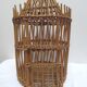 Cage à oiseaux en rotin