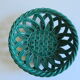 Green braided cup