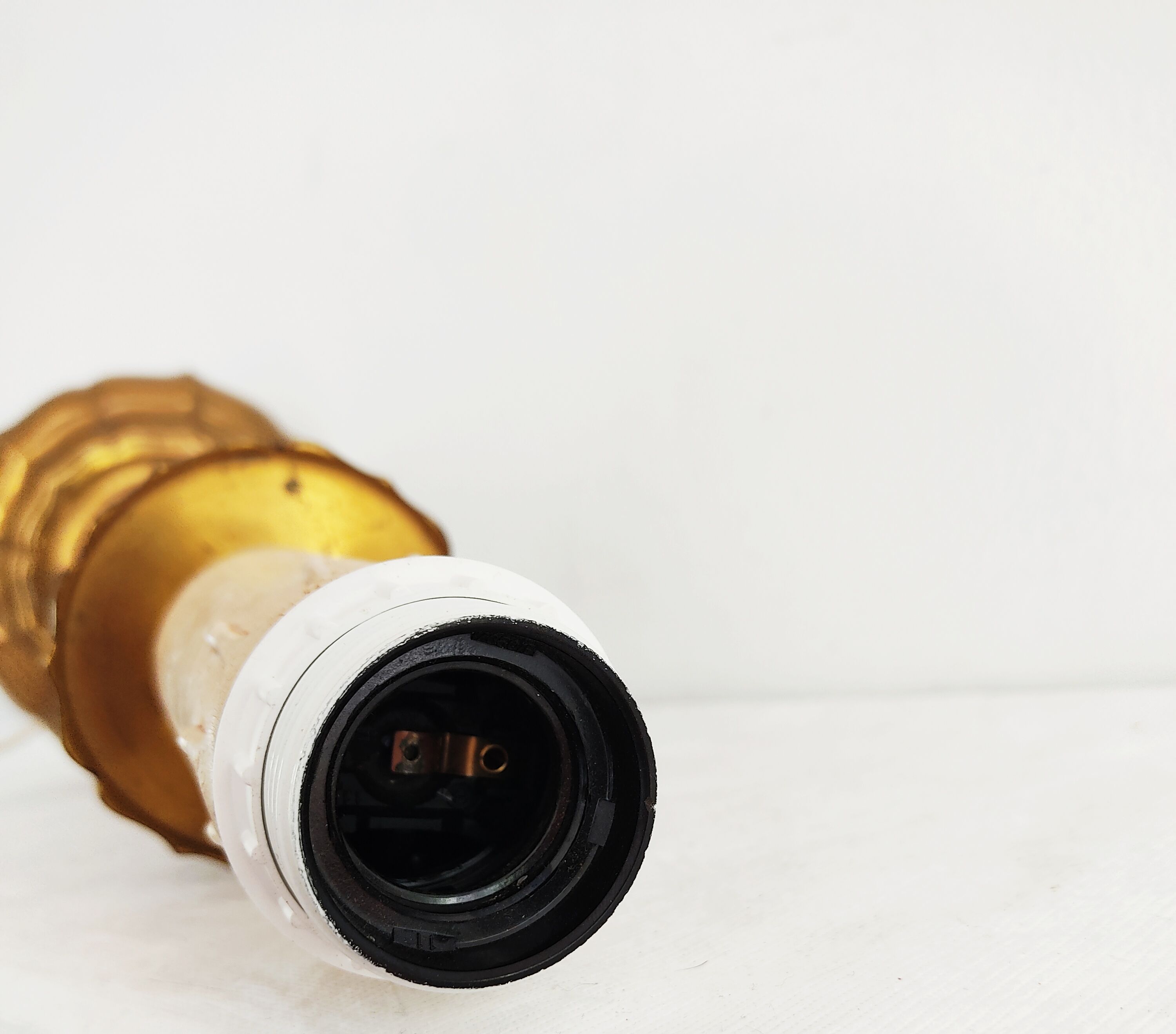 Bronze lamp foot around 1900 40 cm